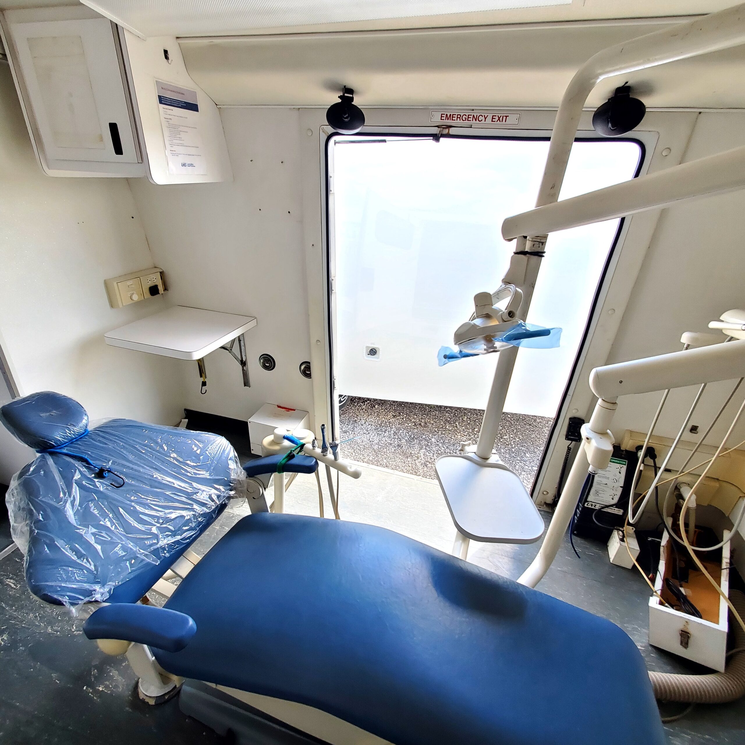Interior of a used 2006 Mobile Dental Clinic for sale
