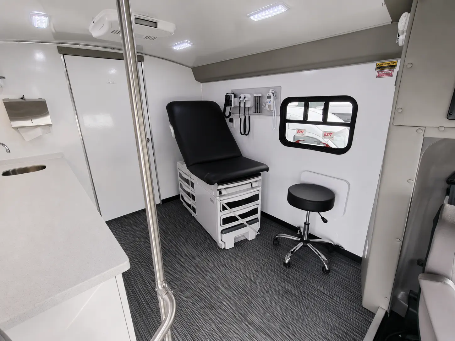 Three Room Clinic with Blood Draw Chair ADA Double Entry, Group H