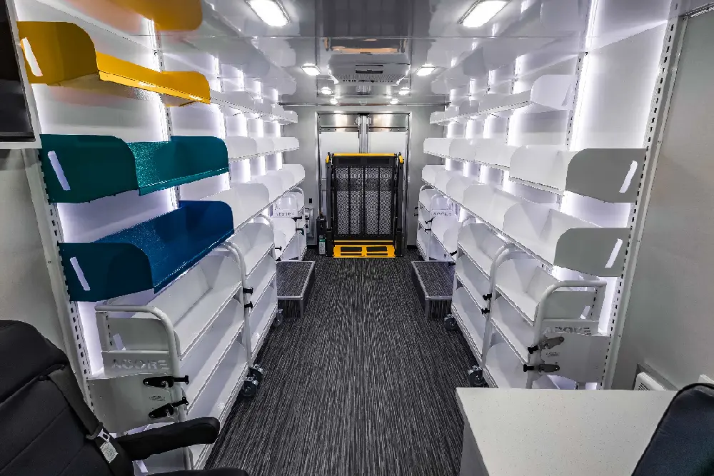 Mobile bookmobile library on wheels bringing books to communities